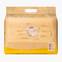 Scutece cu arici din bambus mărimea 2, 4-8kg, 32 buc