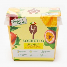 Sorbet ananas, fructul pasiunii 270g