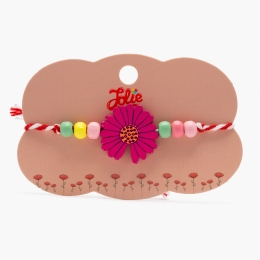 Mărțișor brățară multicoloră pentru copii Floare