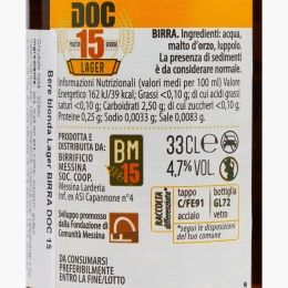 Bere blondă lager DOC 15, 4.7%, 330ml