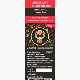 Ardei iute Jalapeno mix, România 200g, 12.000-30.000 SHU