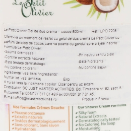 Gel de duș cremă parfum de cocos 500ml