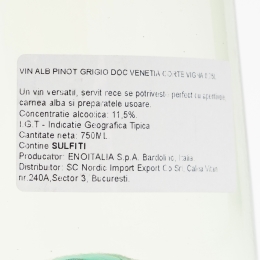 Vin alb sec Pinot Grigio, 11.5%, 0.75l