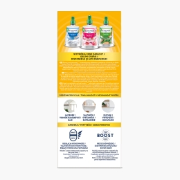 Odorizant de cameră kit spray automat fără aerosoli Fructul Pasiunii si Mango Tropical 228ml