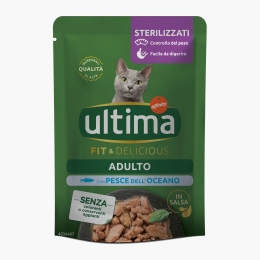 Hrană umedă pentru pisici sterilizate, cu pește oceanic, 85g