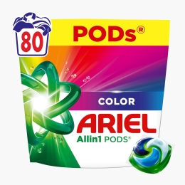 Detergent de rufe capsule All-in-One Pods Color, 80 spălări, 80 buc