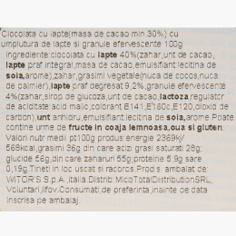 Baton ciocolată cu cremă lapte și bomboane efervescente Harry Potter 100g