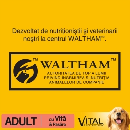 Hrană uscată pentru câini adulți, 15kg, cu vită și pasăre