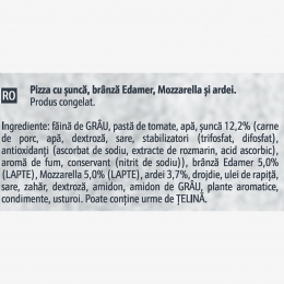 Pizza cu șuncă 410g