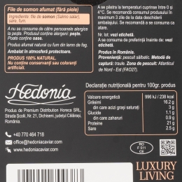 File de somon afumat la cald bucată 100g