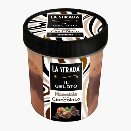 Înghețată în straturi cu nocciola și ciocolată 473ml (330g)