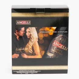 Pachet vin spumant demisec Cuvee Imperial 750ml + 2 pahare