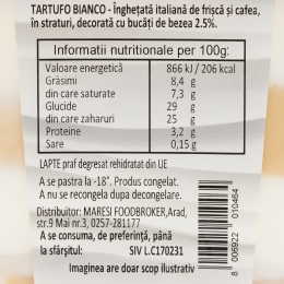 Înghețată Tartuffo Bianco 500g