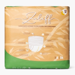 Scutece chiloțel din bambus mărimea 4, 10-15kg, 84 buc