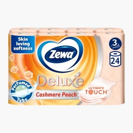 Hârtie igienică Deluxe Cashmere Peach, 3 straturi, 24 role