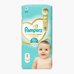 Scutece Premium Care, mărimea 2, 4-8kg, 46 buc