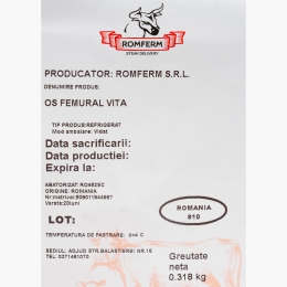 Os femural de vită 300g