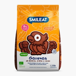 Biscuiți eco în formă de animăluțe, din grâu spelta și cacao, +10 luni, 220g