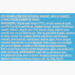 Granola cu sirop de arțar și nuci pecan Low Sugar 400g