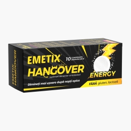 Emetix Hangover, 10 comprimate efervescente