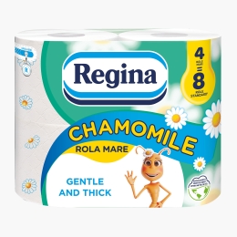 Hârtie igienică Mușețel, 3 straturi, 4 role