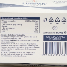 Pachet amestec tartinabil sărat 2x200g, 1+1-40%