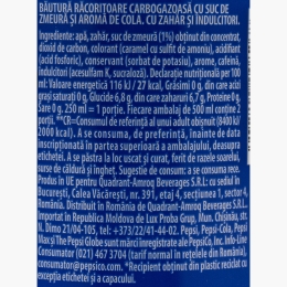 Băutură carbogazoasă aromă de cola și gust de zmeură 0.5l