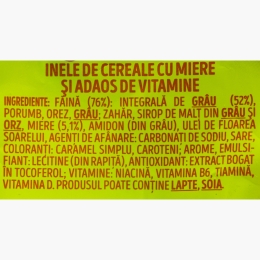 Cereale cu miere Honey Rings 250g