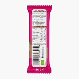 Baton BIO din ovăz cu cacao și căpșuni, +12 luni, 20g