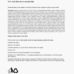 New York Roll cub cu ciocolată 80g