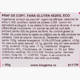 Praf de copt eco, 4x20g