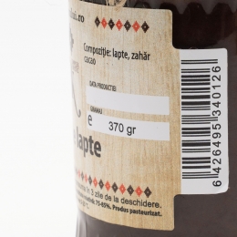 Dulceață de lapte cu cacao 370g