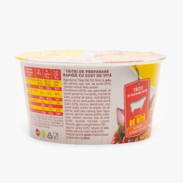 Tăieței instant cu gust de vită, caserolă 75g