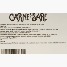 Tomahawk de porc 400g