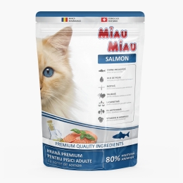 Hrană uscată premium pentru pisici adulte 800g, cu somon