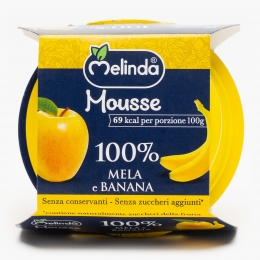 Mousse de mere și banane 200g (2x100g)