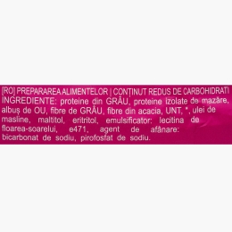 Mini chec proteic cu vanilie și lămâie, low carb, fără zahăr, 45g