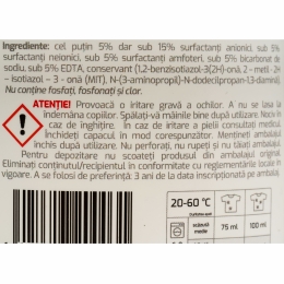 Detergent lichid pentru rufe, Fără Parfum 1.5l