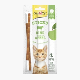 Recompense pentru pisici, 3x5g, Sticks cu vită și măr