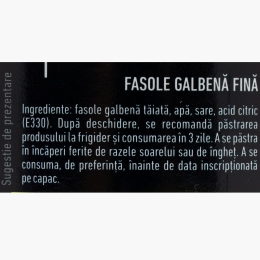 Fasole galbenă fină premium 680g