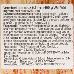 Vermicelli de orez 0.5 mm, 400g