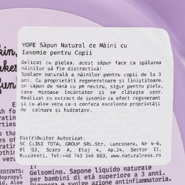 Săpun natural de mâini pentru copii, iasomie   400ml