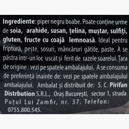 Râșniță piper negru 75g