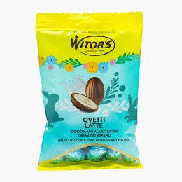 Mini ouă din ciocolată cu lapte și umplutură cremoasă, 115g