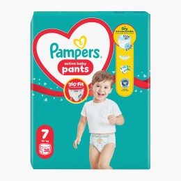 Scutece chiloțel Active Baby Pants Jumbo Pack, mărimea 7, 15+ kg, 38 buc