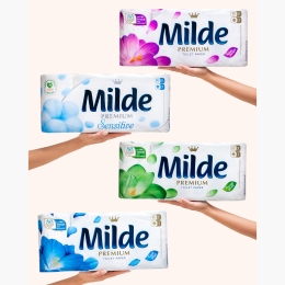 Hârtie igienică Sensitive, 3 straturi, 8 role