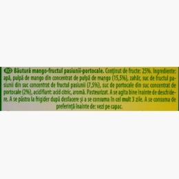 Nectar de mango, maracuja și portocale 1l