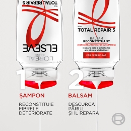 Șampon reconstituant pentru păr deteriorat, Total Repair 5, 400ml 