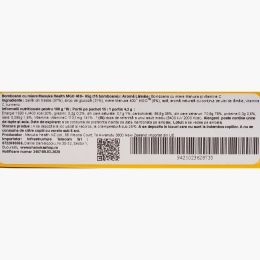 Bomboane cu miere de Manuka MGO 400+, Vitamina C, aromă de lămâie, 65g