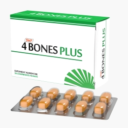 4 Bones Plus, supliment alimentar pentru sănătatea oaselor, 30 comprimate